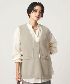 green label relaxing / グリーンレーベル リラクシング ベスト | ヘアリー ニット ベスト