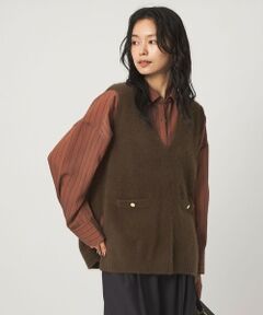 green label relaxing / グリーンレーベル リラクシング ベスト | ヘアリー ニット ベスト