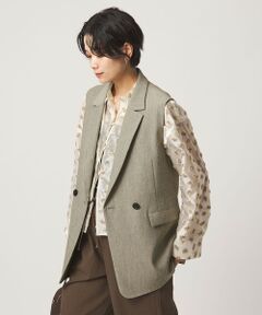 green label relaxing / グリーンレーベル リラクシング ベスト | ツイードライク ジレ マシンウォッシャブル 帯電防止