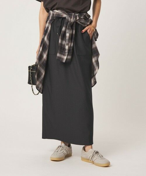 green label relaxing / グリーンレーベル リラクシング ロング・マキシ丈スカート | ［size SHORTあり］ツイードライク スカート マシンウォッシャブル 帯電防止 | 詳細9