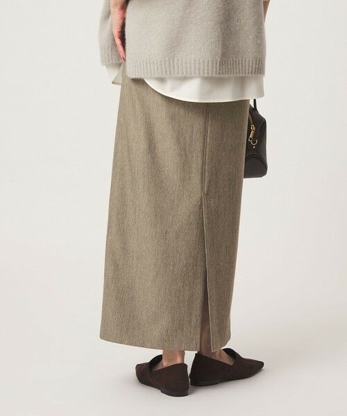 green label relaxing / グリーンレーベル リラクシング ロング・マキシ丈スカート | ［size SHORTあり］ツイードライク スカート マシンウォッシャブル 帯電防止 | 詳細16