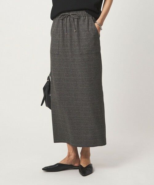 green label relaxing / グリーンレーベル リラクシング ロング・マキシ丈スカート | ［size SHORTあり］ツイードライク スカート マシンウォッシャブル 帯電防止 | 詳細19