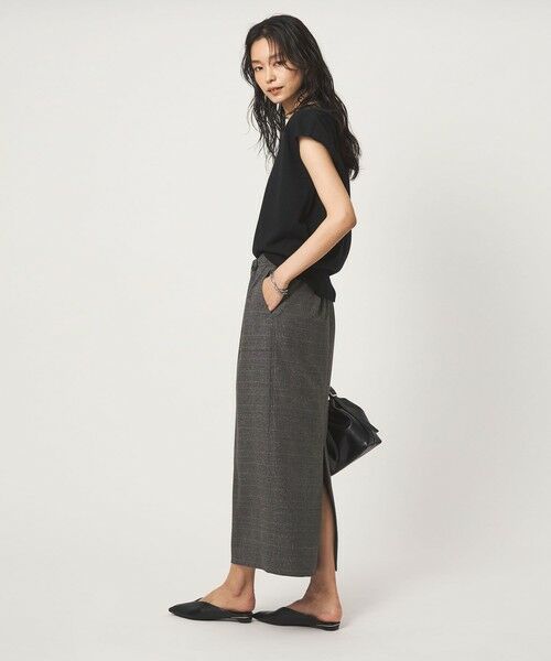 green label relaxing / グリーンレーベル リラクシング ロング・マキシ丈スカート | ［size SHORTあり］ツイードライク スカート マシンウォッシャブル 帯電防止 | 詳細22