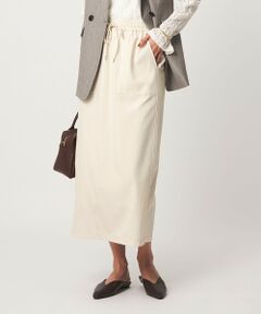 green label relaxing / グリーンレーベル リラクシング ロング・マキシ丈スカート | ［size SHORT/TALLあり］オルマイ ツイル タイト スカート オフホワイト