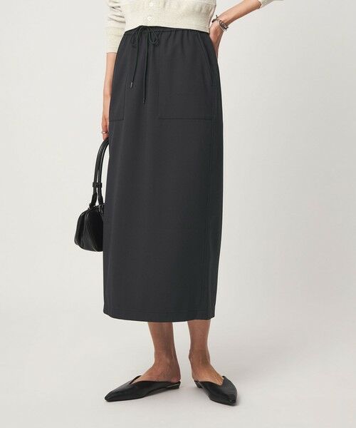 green label relaxing / グリーンレーベル リラクシング ロング・マキシ丈スカート | ［size SHORT/TALLあり］オルマイ ツイル タイト スカート（BLACK）
