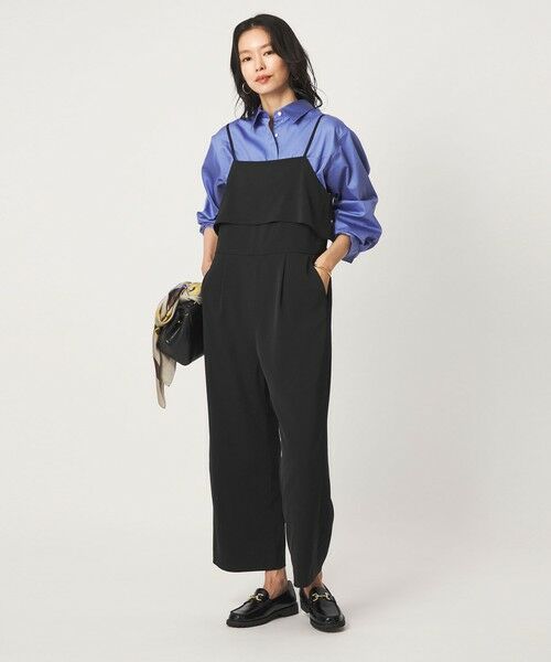 green label relaxing / グリーンレーベル リラクシング サロペット・オールインワン | ［size SHORT/TALLあり］レイヤード オールインワン ストレッチ | 詳細1