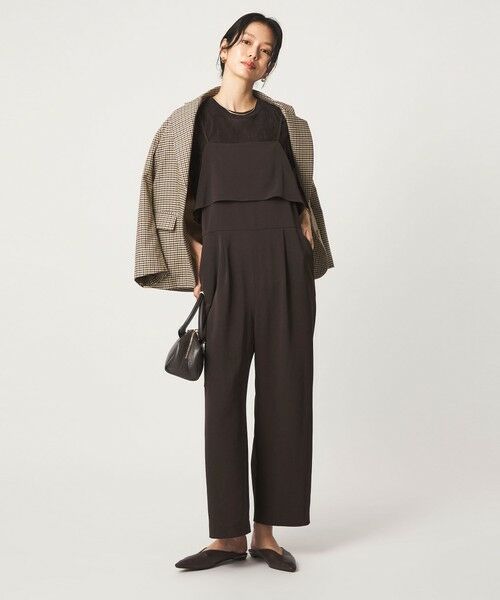 green label relaxing / グリーンレーベル リラクシング サロペット・オールインワン | ［size SHORT/TALLあり］レイヤード オールインワン ストレッチ | 詳細6