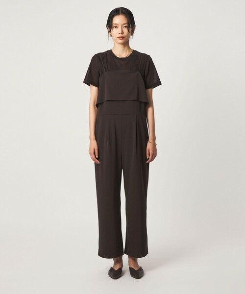 green label relaxing / グリーンレーベル リラクシング サロペット・オールインワン | ［size SHORT/TALLあり］レイヤード オールインワン ストレッチ | 詳細12