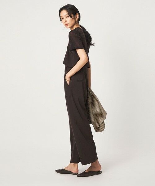 green label relaxing / グリーンレーベル リラクシング サロペット・オールインワン | ［size SHORT/TALLあり］レイヤード オールインワン ストレッチ | 詳細10