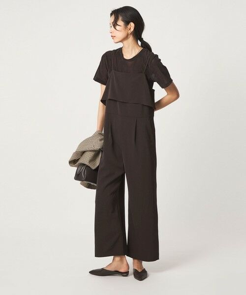 green label relaxing / グリーンレーベル リラクシング サロペット・オールインワン | ［size SHORT/TALLあり］レイヤード オールインワン ストレッチ | 詳細11
