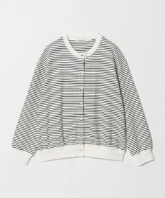 green label relaxing / グリーンレーベル リラクシング カーディガン・ボレロ | メタル調ボタン カーディガン ボーダー