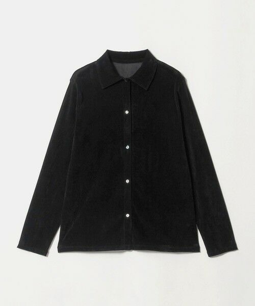 green label relaxing / グリーンレーベル リラクシング カーディガン・ボレロ | シアーフロッキー カーディガン（BLACK）