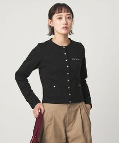 green label relaxing / グリーンレーベル リラクシング カーディガン・ボレロ | ＜To b. by agnes b.コラボ＞ドットボタン カーディガン