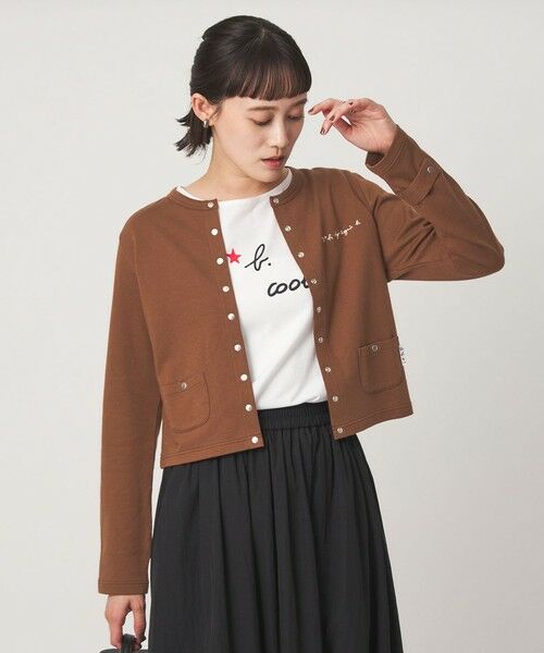 green label relaxing / グリーンレーベル リラクシング カーディガン・ボレロ | ＜To b. by agnes b.コラボ＞ドットボタン カーディガン | 詳細11