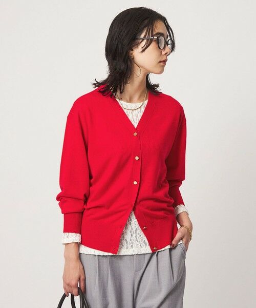 green label relaxing / グリーンレーベル リラクシング カーディガン・ボレロ | エブリニット 2WAY Vネック カーディガン | 詳細26