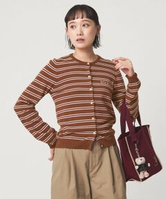 green label relaxing / グリーンレーベル リラクシング カーディガン・ボレロ | ＜To b. by agnes b.コラボ＞マルチボーダー ニット カーディガン