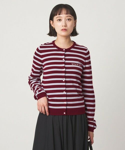green label relaxing / グリーンレーベル リラクシング カーディガン・ボレロ | ＜To b. by agnes b.コラボ＞マルチボーダー ニット カーディガン | 詳細23