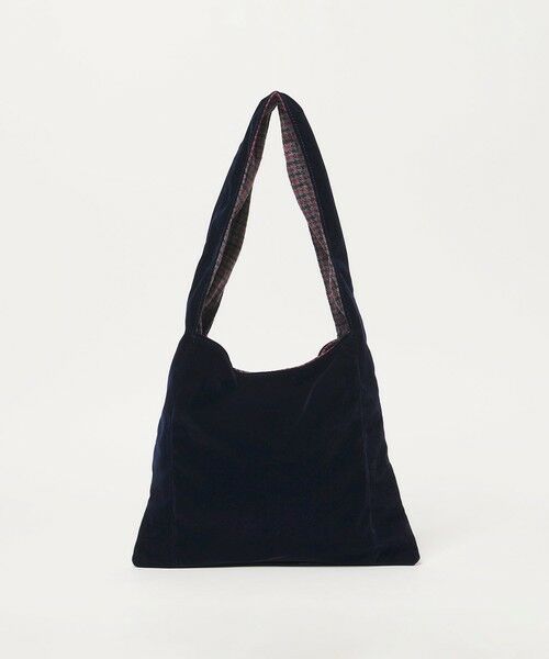 green label relaxing / グリーンレーベル リラクシング ショルダーバッグ | ＜CLANATE＞リバーシル バッグ（無地/チェック）（NAVY）