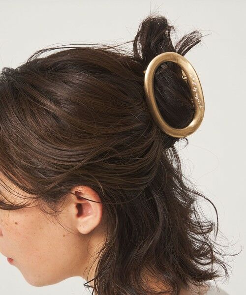 green label relaxing / グリーンレーベル リラクシング ヘアピン | ＜To b. by agnes b.コラボ＞ロゴ ヘアクリップ（オーバル）（GOLD）