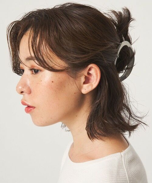 green label relaxing / グリーンレーベル リラクシング ヘアピン | ＜To b. by agnes b.コラボ＞ロゴ ヘアクリップ（オーバル）（SILVER）