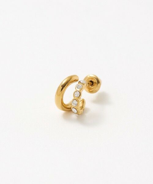 green label relaxing / グリーンレーベル リラクシング ピアス・イヤリング | キュービック ダブルライン ピアス | 詳細1