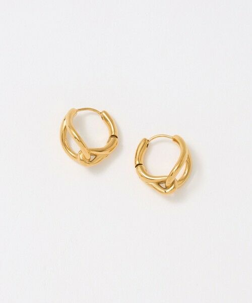 green label relaxing / グリーンレーベル リラクシング ピアス・イヤリング | ドロップ フープピアス（GOLD）