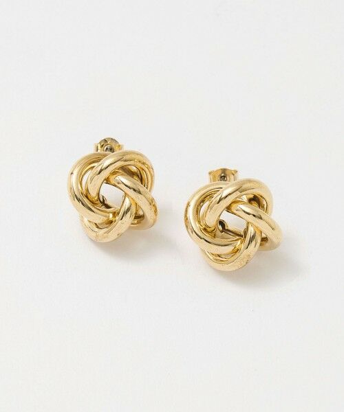 green label relaxing / グリーンレーベル リラクシング ピアス・イヤリング | ラウンド ノット ピアス（GOLD）