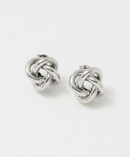 green label relaxing / グリーンレーベル リラクシング ピアス・イヤリング | ラウンド ノット ピアス（SILVER）