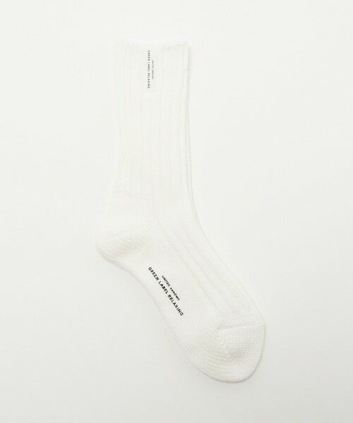 green label relaxing / グリーンレーベル リラクシング ソックス | リブ ソックス（WHITE）