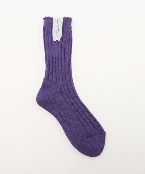 green label relaxing / グリーンレーベル リラクシング ソックス | リブ ソックス（PURPLE）