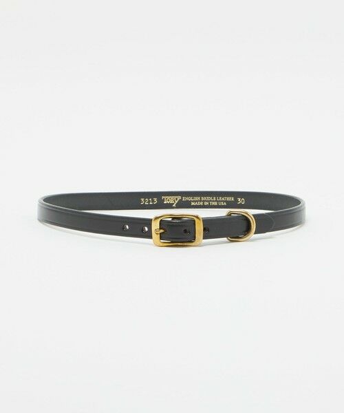green label relaxing / グリーンレーベル リラクシング ベルト・サスペンダー | ＜TORY LEATHER＞ベルト / WIDE PLAIN CREASED（BLACK）