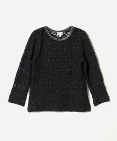green label relaxing / グリーンレーベル リラクシング カットソー | フラワー ジャガード シアー トップス / キッズ 110cm-130cm