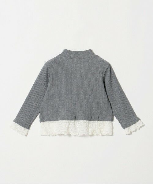 green label relaxing / グリーンレーベル リラクシング カットソー | チュール レース コンビ プルオーバー / キッズ 100cm-130cm | 詳細1