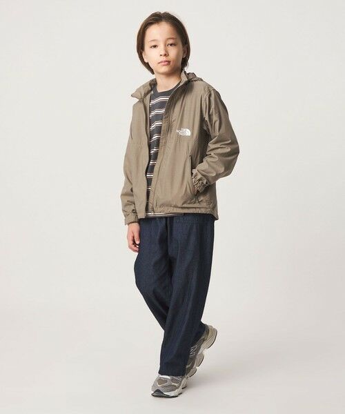 green label relaxing / グリーンレーベル リラクシング カットソー | フトピッチ ボーダー ロングスリーブ Tシャツ / キッズ 100cm-160cm | 詳細4