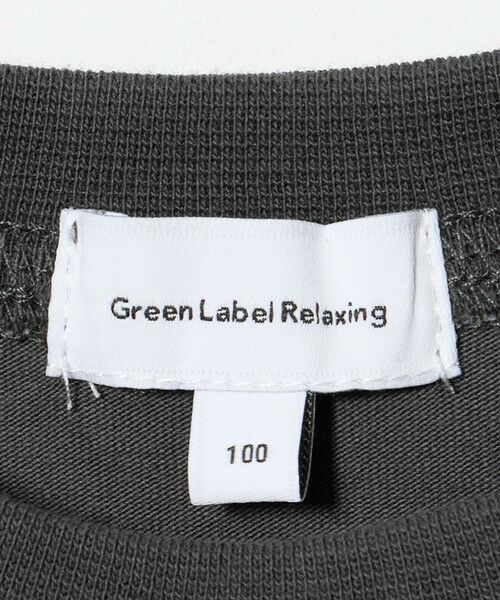 green label relaxing / グリーンレーベル リラクシング カットソー | フトピッチ ボーダー ロングスリーブ Tシャツ / キッズ 100cm-160cm | 詳細7
