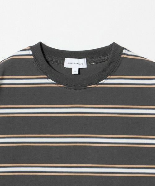 green label relaxing / グリーンレーベル リラクシング カットソー | フトピッチ ボーダー ロングスリーブ Tシャツ / キッズ 100cm-160cm | 詳細3