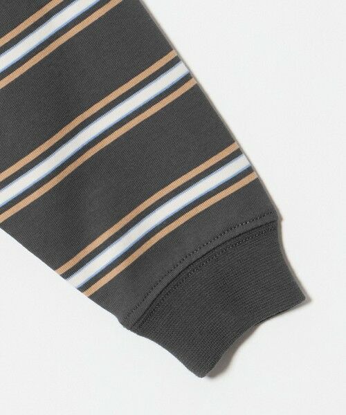 green label relaxing / グリーンレーベル リラクシング カットソー | フトピッチ ボーダー ロングスリーブ Tシャツ / キッズ 100cm-160cm | 詳細4