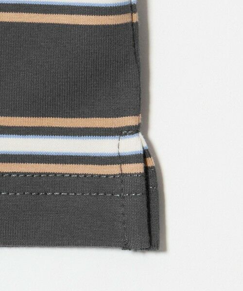 green label relaxing / グリーンレーベル リラクシング カットソー | フトピッチ ボーダー ロングスリーブ Tシャツ / キッズ 100cm-160cm | 詳細5
