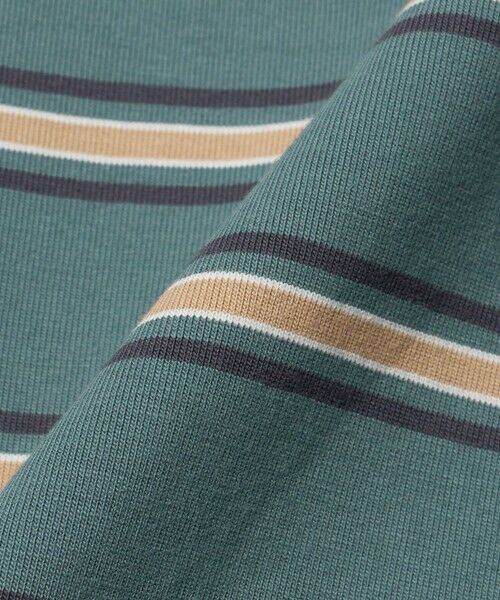green label relaxing / グリーンレーベル リラクシング カットソー | フトピッチ ボーダー ロングスリーブ Tシャツ / キッズ 100cm-160cm | 詳細15