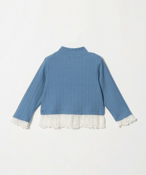 green label relaxing / グリーンレーベル リラクシング カットソー | チュール レース コンビ プルオーバー / キッズ 100cm-130cm | 詳細2