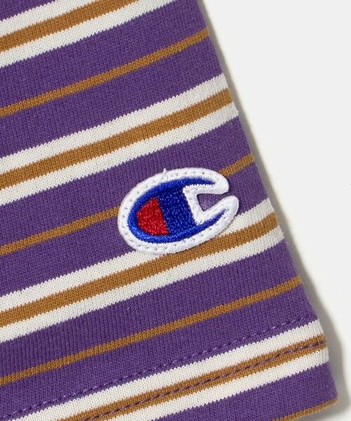 green label relaxing / グリーンレーベル リラクシング カットソー | ＜Champion＞ボーダー ロングスリーブ Tシャツ / キッズ 110cm-130cm | 詳細7