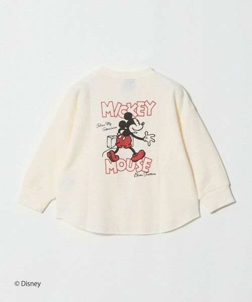 green label relaxing / グリーンレーベル リラクシング カットソー | 【別注】<URBAMENT>ミッキーマウス ロングスリーブ Tシャツ / キッズ 100cm-130cm | 詳細3