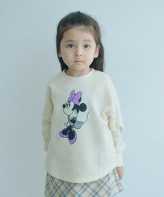 green label relaxing / グリーンレーベル リラクシング カットソー | 【別注】＜URBAMENT＞ミニーマウス ロングスリーブ Tシャツ / キッズ 100cm-130cm