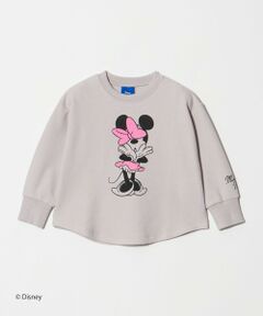 green label relaxing / グリーンレーベル リラクシング カットソー | 【別注】＜URBAMENT＞ミニーマウス ロングスリーブ Tシャツ / キッズ 100cm-130cm