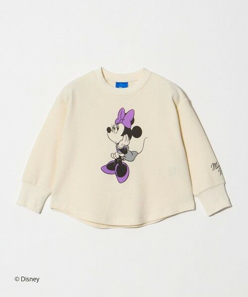 green label relaxing / グリーンレーベル リラクシング カットソー | 【別注】<URBAMENT>ミニーマウス ロングスリーブ Tシャツ / キッズ 100cm-130cm | 詳細2