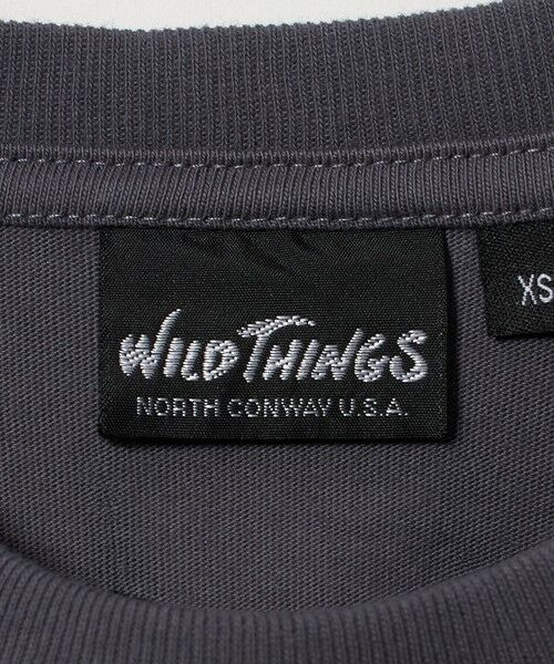 green label relaxing / グリーンレーベル リラクシング カットソー | 【別注】＜WILD THINGS＞プリント ロングスリーブ Tシャツ / キッズ 110cm-130cm | 詳細7