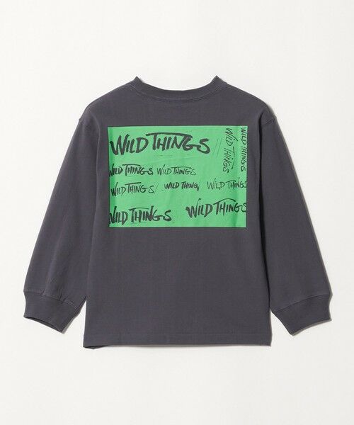 green label relaxing / グリーンレーベル リラクシング カットソー | 【別注】＜WILD THINGS＞プリント ロングスリーブ Tシャツ / キッズ 110cm-130cm | 詳細1