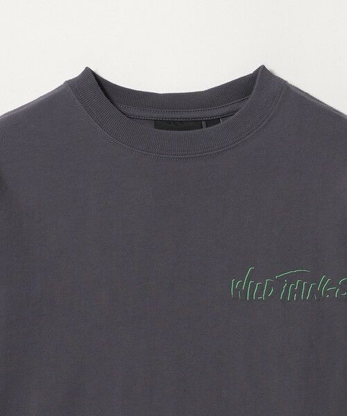 green label relaxing / グリーンレーベル リラクシング カットソー | 【別注】＜WILD THINGS＞プリント ロングスリーブ Tシャツ / キッズ 110cm-130cm | 詳細2