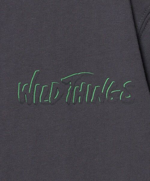 green label relaxing / グリーンレーベル リラクシング カットソー | 【別注】＜WILD THINGS＞プリント ロングスリーブ Tシャツ / キッズ 110cm-130cm | 詳細4