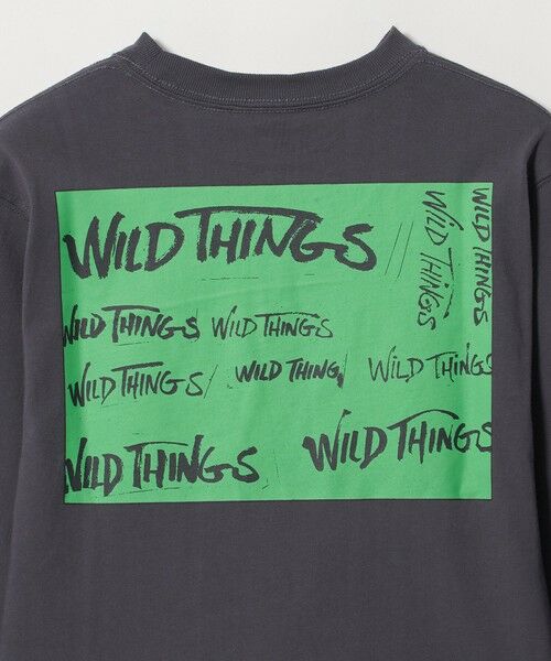 green label relaxing / グリーンレーベル リラクシング カットソー | 【別注】＜WILD THINGS＞プリント ロングスリーブ Tシャツ / キッズ 110cm-130cm | 詳細5